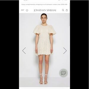 2022 spring Jonathan Simkhai GIGI LACE MINI Dress